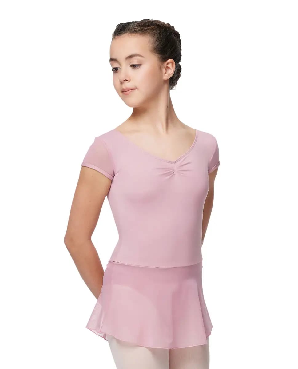 Girls Cap Sleeve Dressed Leotard Sofya