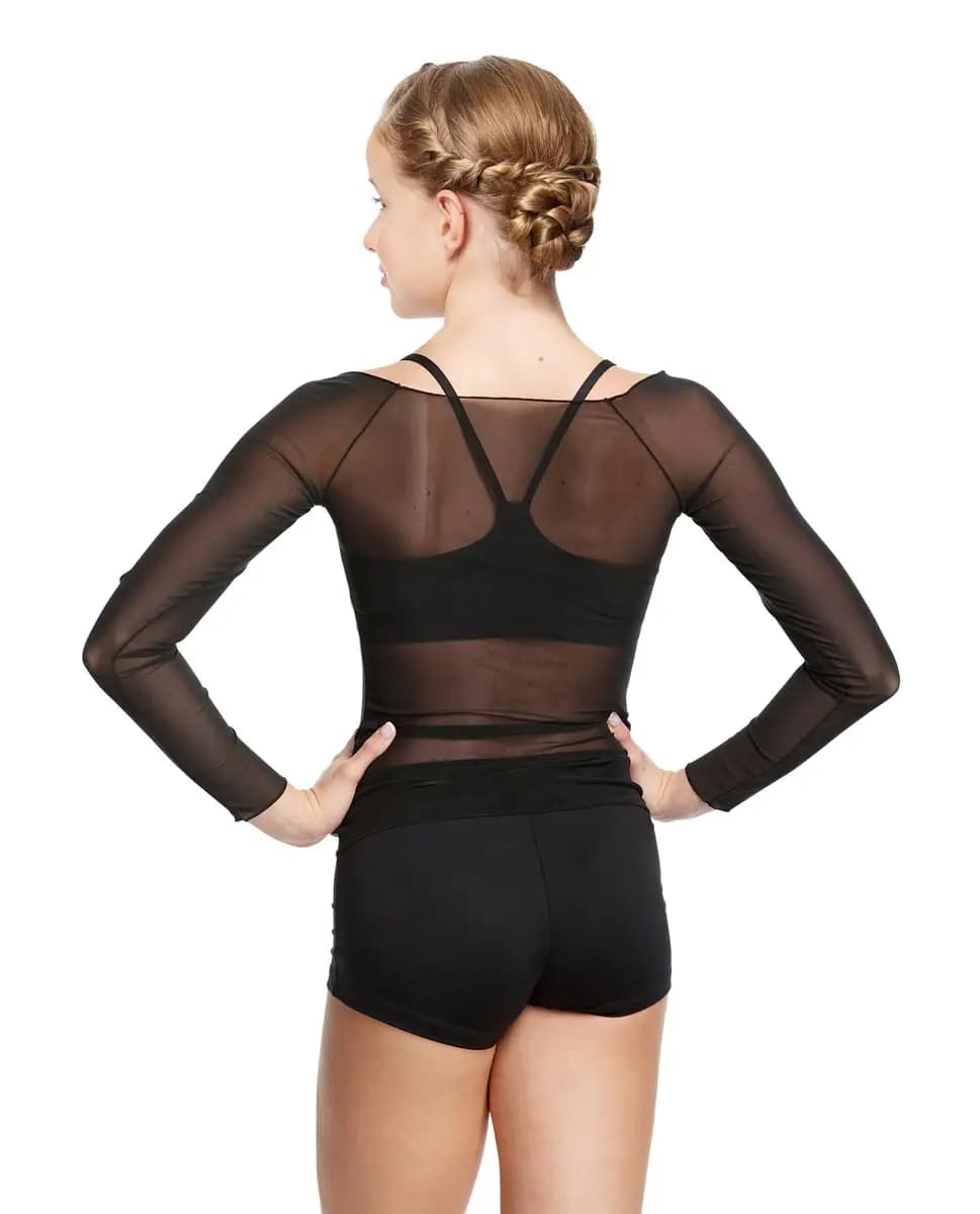 Girls Mesh Long Sleeve Top Faith