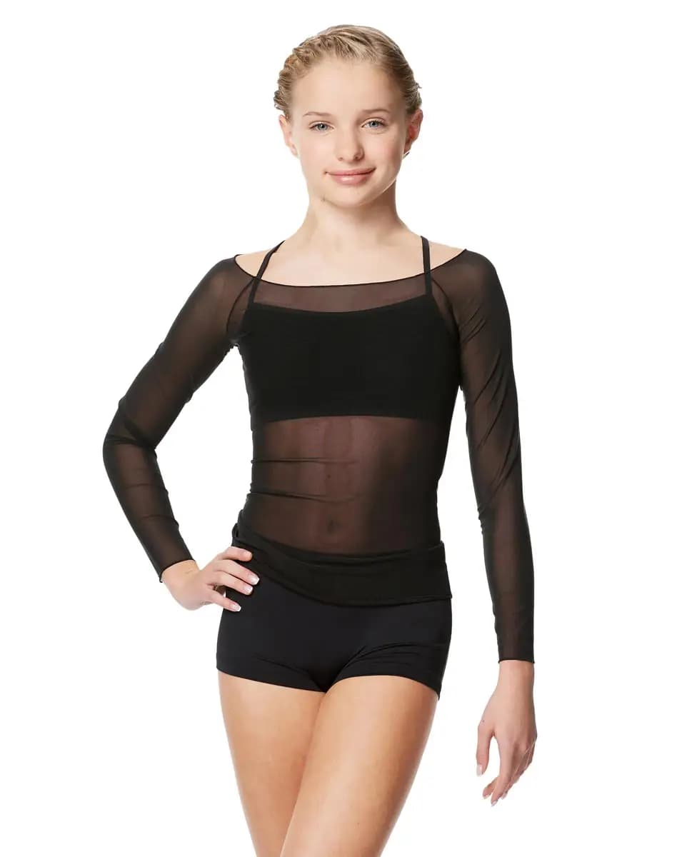 Girls Mesh Long Sleeve Top Faith