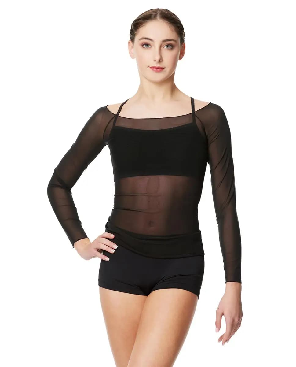 Women Mesh Long Sleeve Top Faith