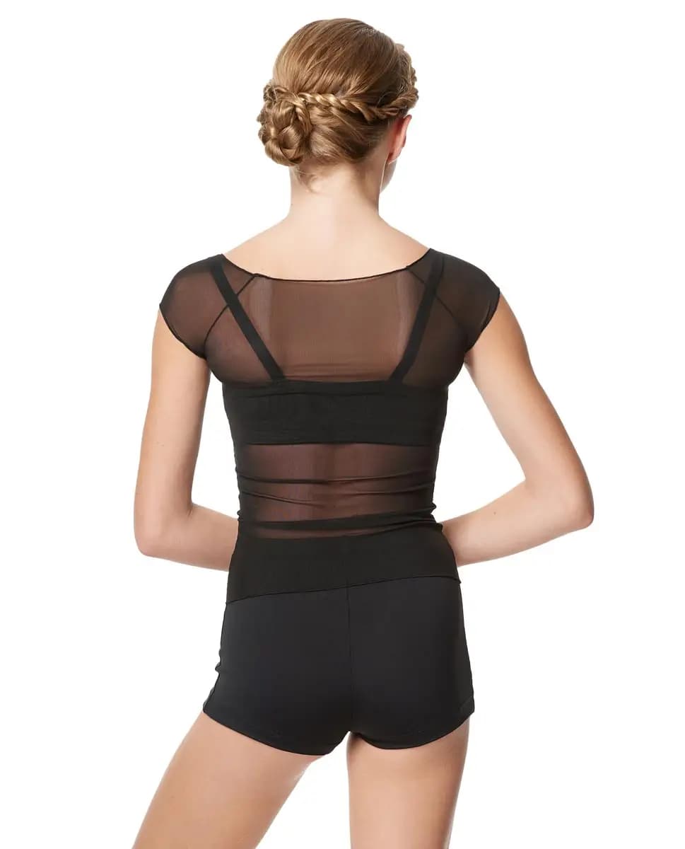 Girls Mesh Cup Sleeve Top Brianna