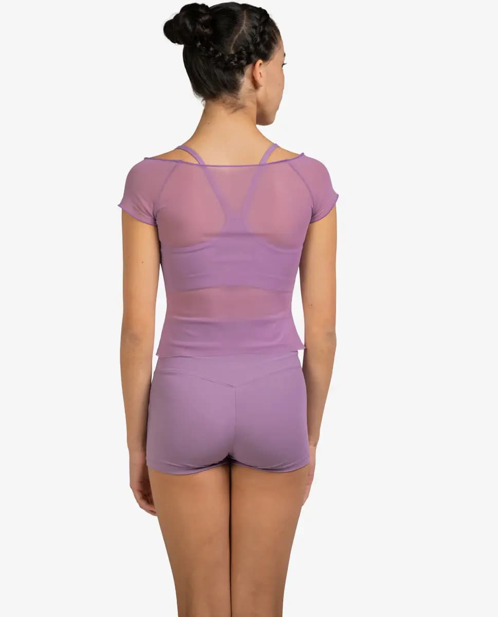 Mesh Cup Sleeve Top Brianna