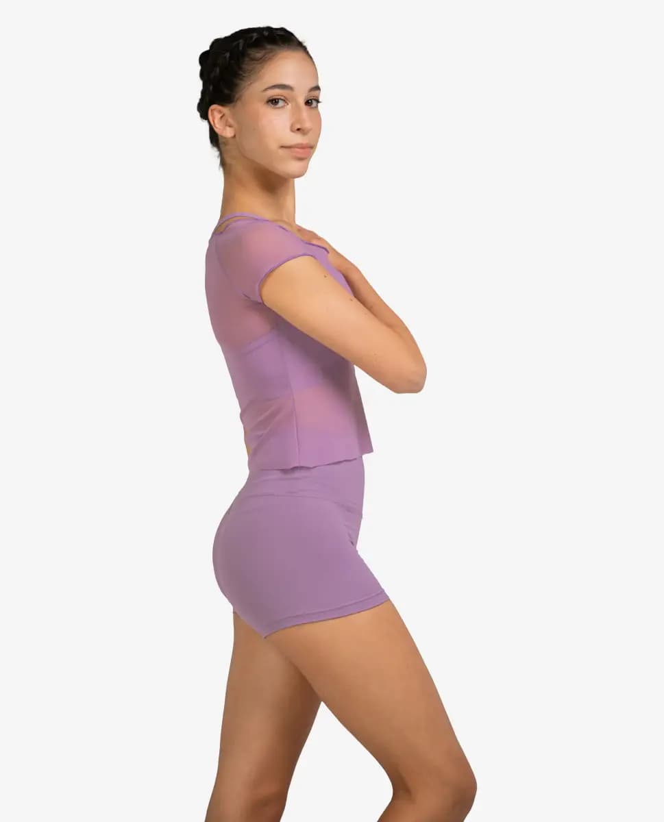 Mesh Cup Sleeve Top Brianna