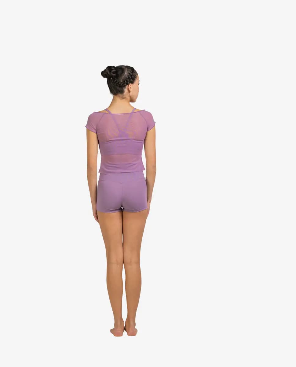 Mesh Cup Sleeve Top Brianna