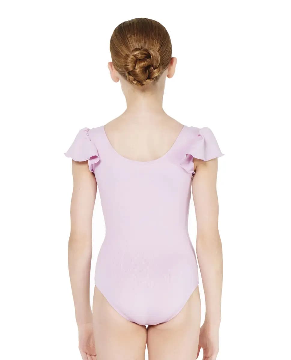 Girls Flutter Sleeve Leotard Andrea
