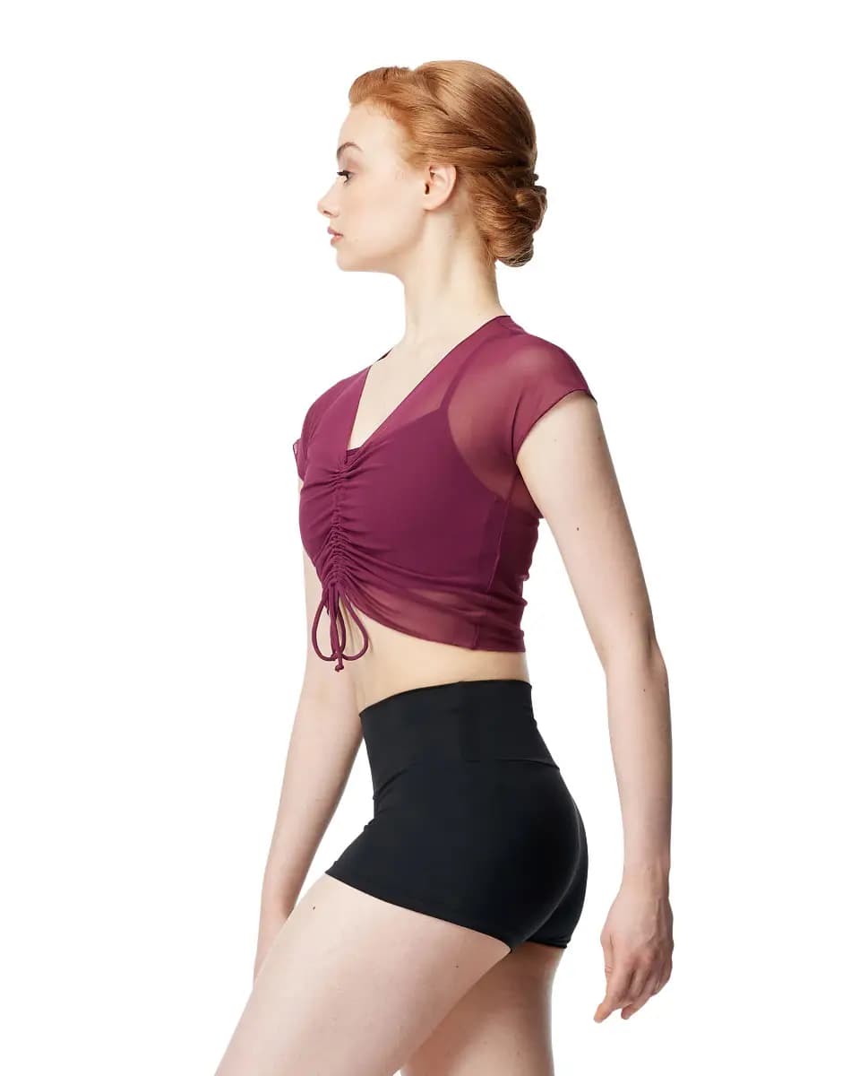 Mesh Cap Sleeve Top Floretta