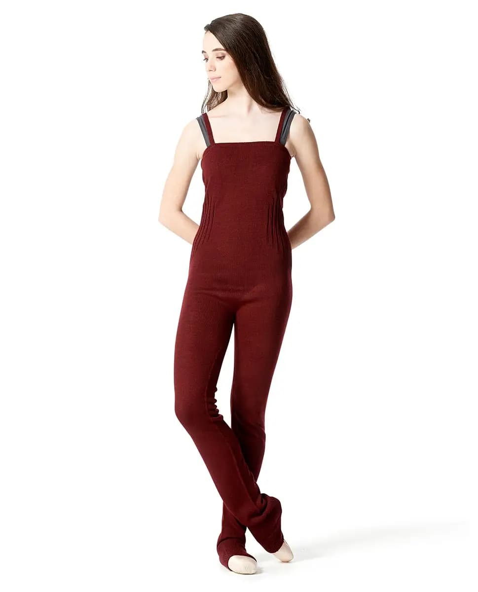 LULLI Knit Warm ups Overalls With Ankle Cuffs