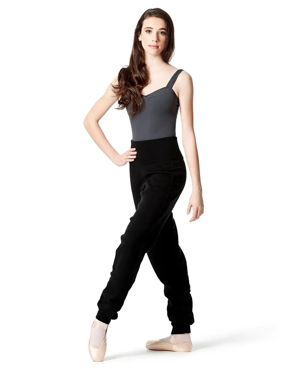 Knitted High Waist  Warm Up Loose Pants