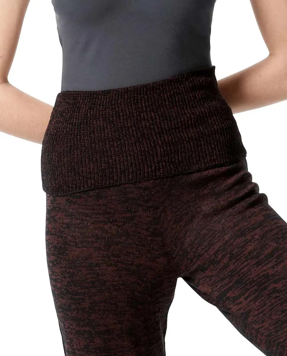 Knitted High Waist 7/8  Warm Up Pants