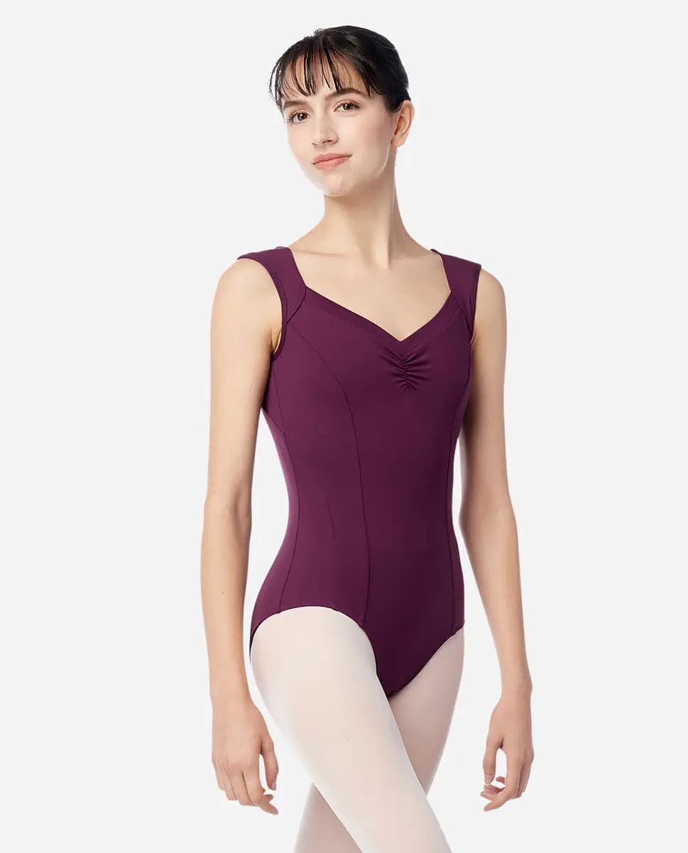 Womens Cap Sleeve Princess Seams Leotard Logan