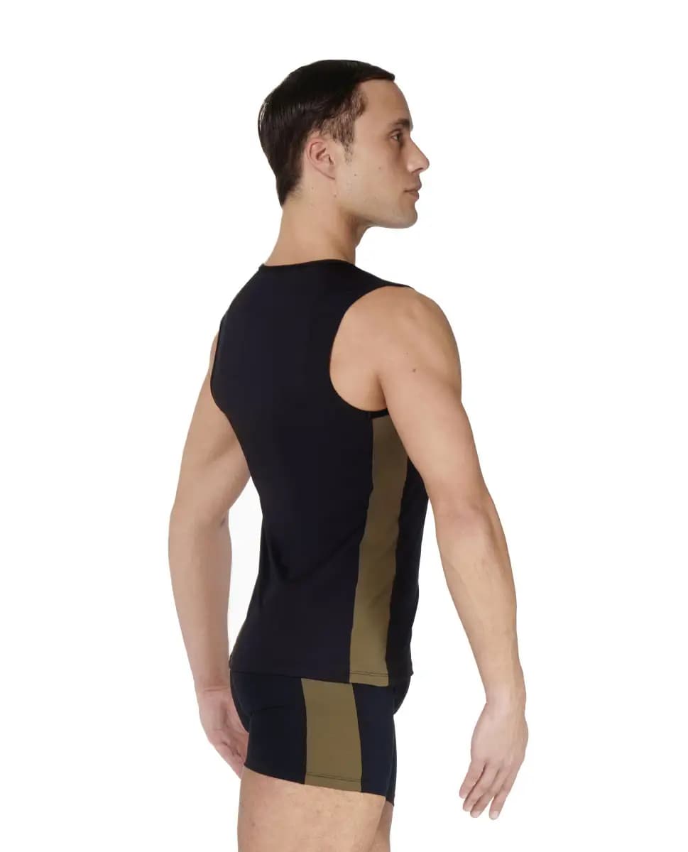 Mens Tank Two Tone Dance Top Isaac