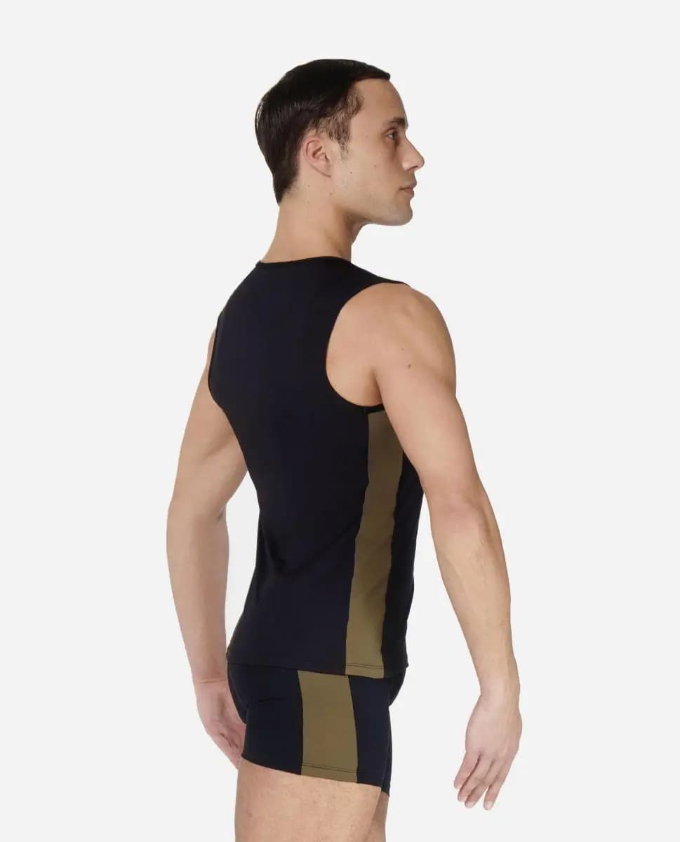 Mens Tank Two Tone Dance Top Isaac