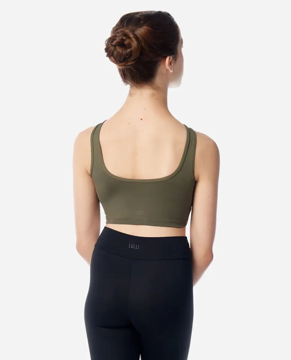 Girls High Neck Tank Crop Top Mary