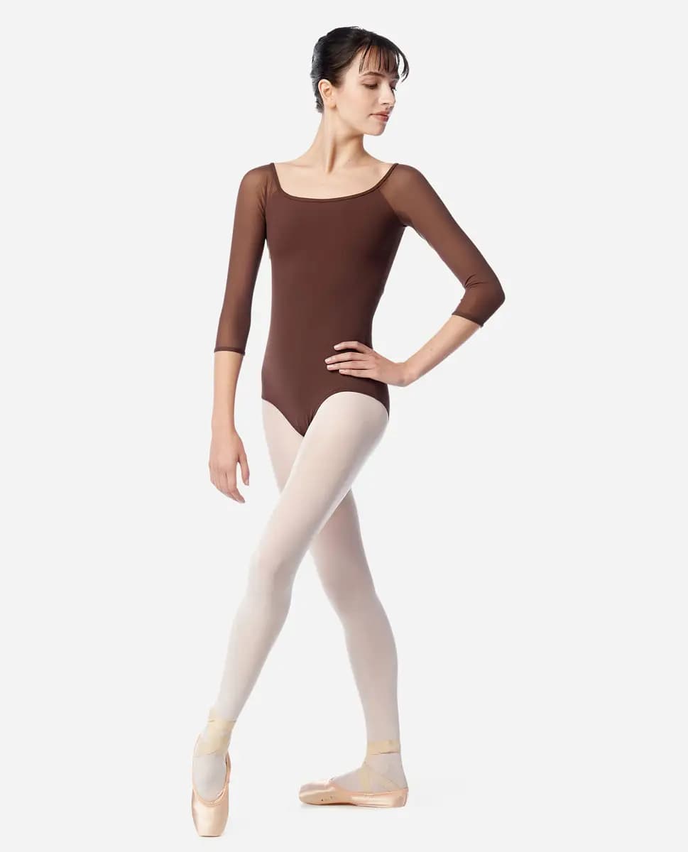 Womens 3/4 Raglan Sleeve Leotard Ayla