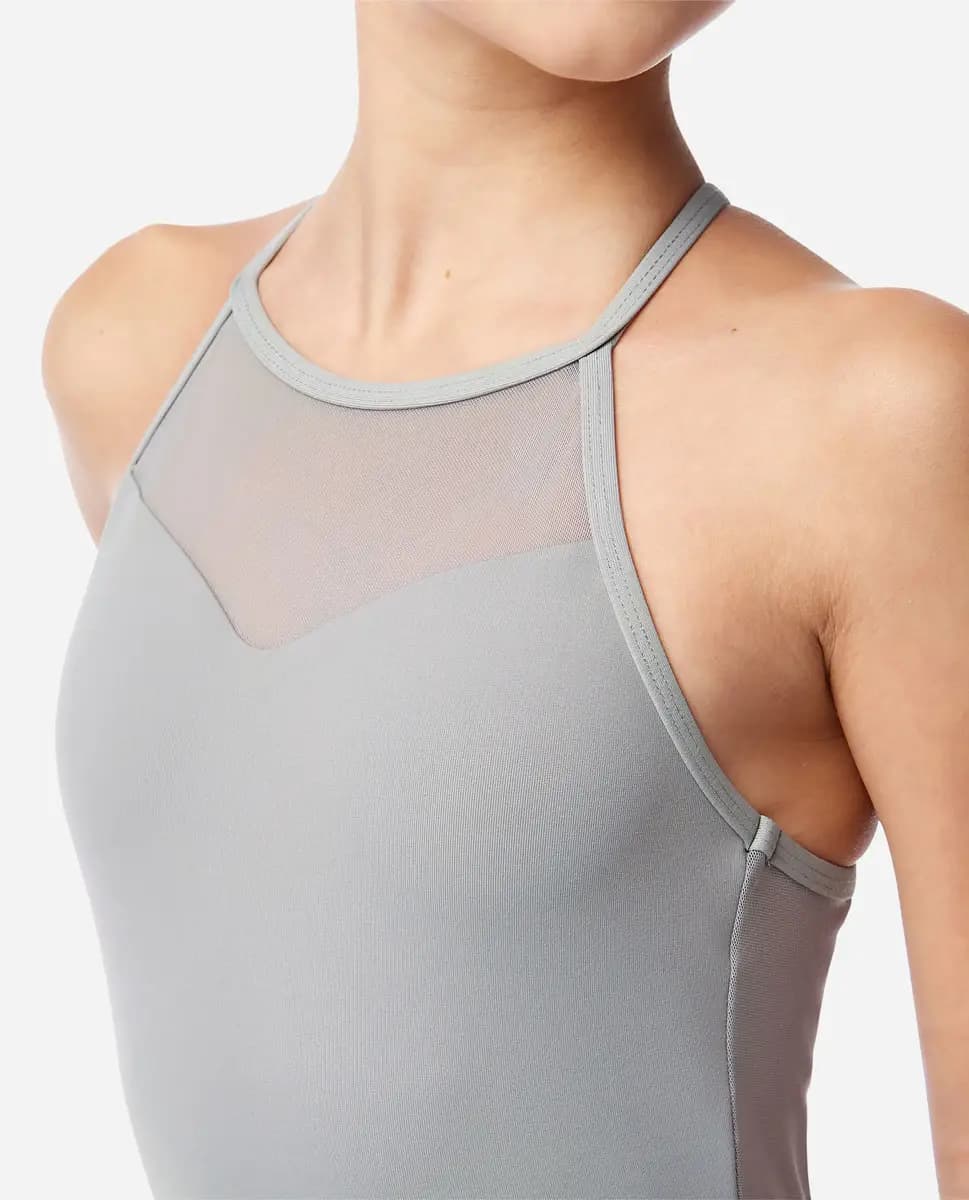 Girls Skirted Camisole Leotard Rose