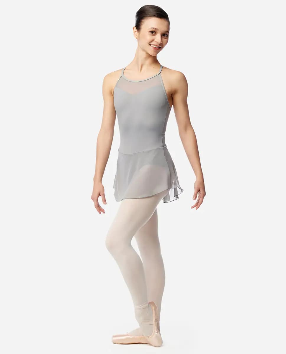 Womens Skirted Camisole Leotard Rose