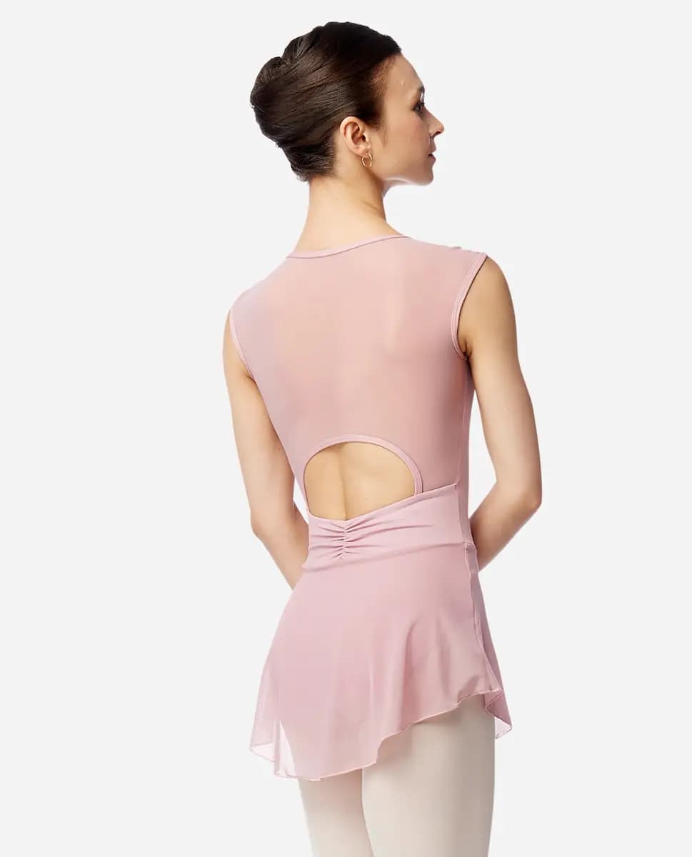 Womens Skirted Cap Sleeve Leotard Julia