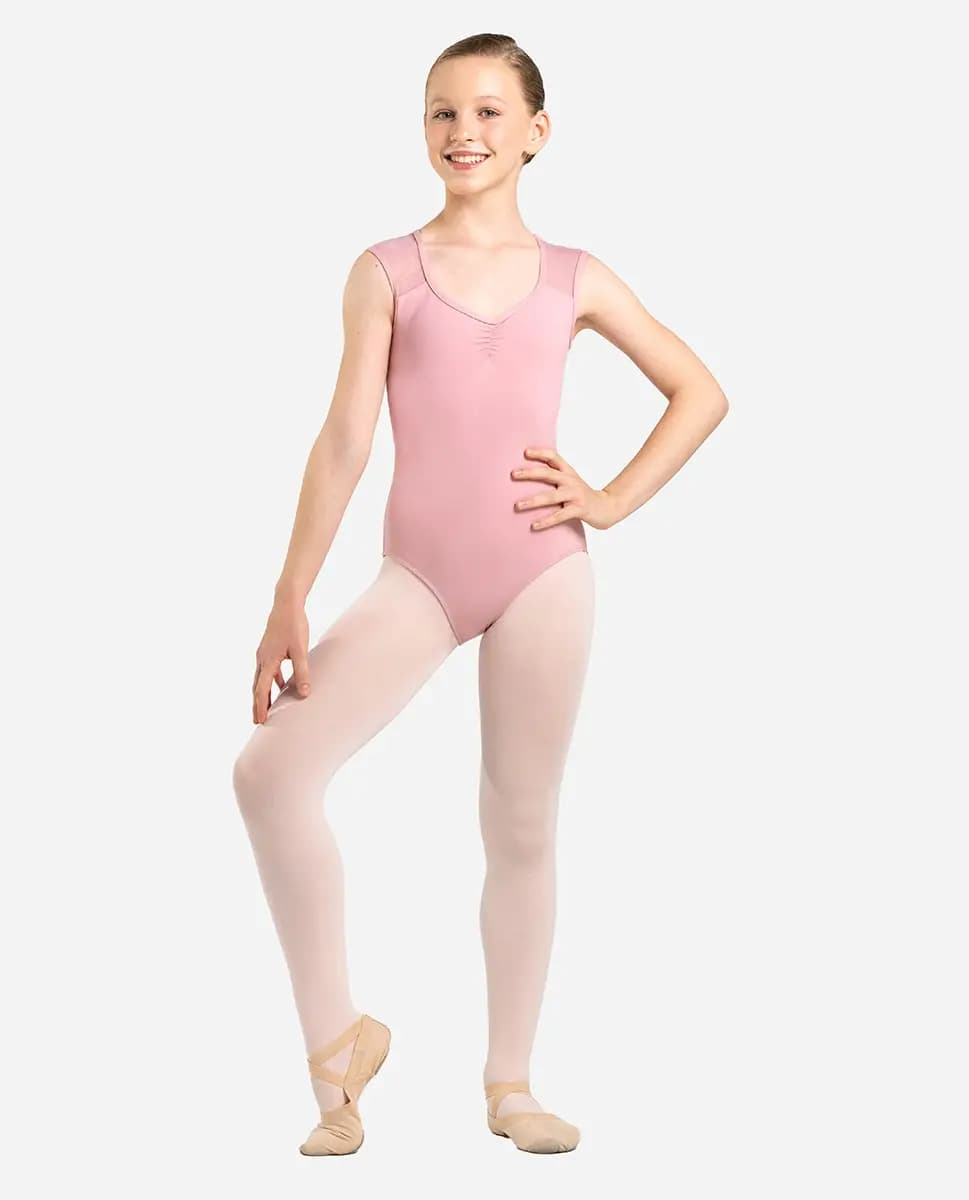 Girls Cap Sleeve Leotard Vera