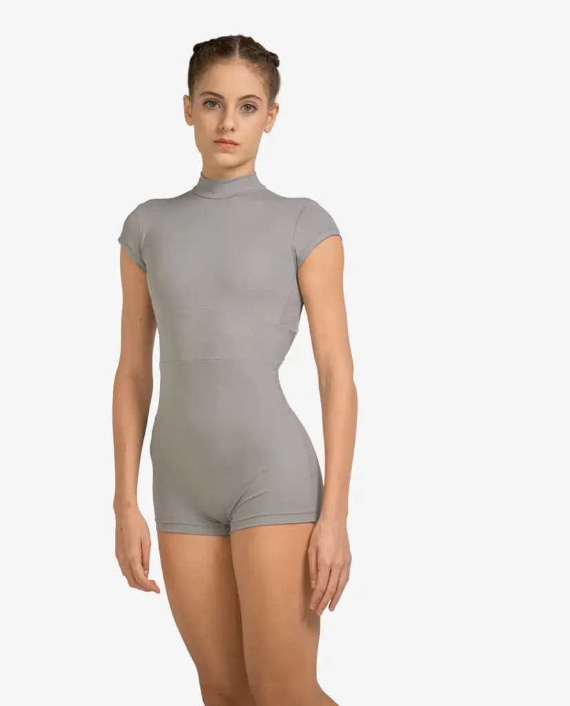 Mock Neck Short Unitard Hallie