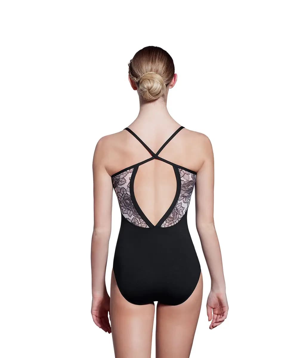 Lara Camisole Printed Mesh Leotard
