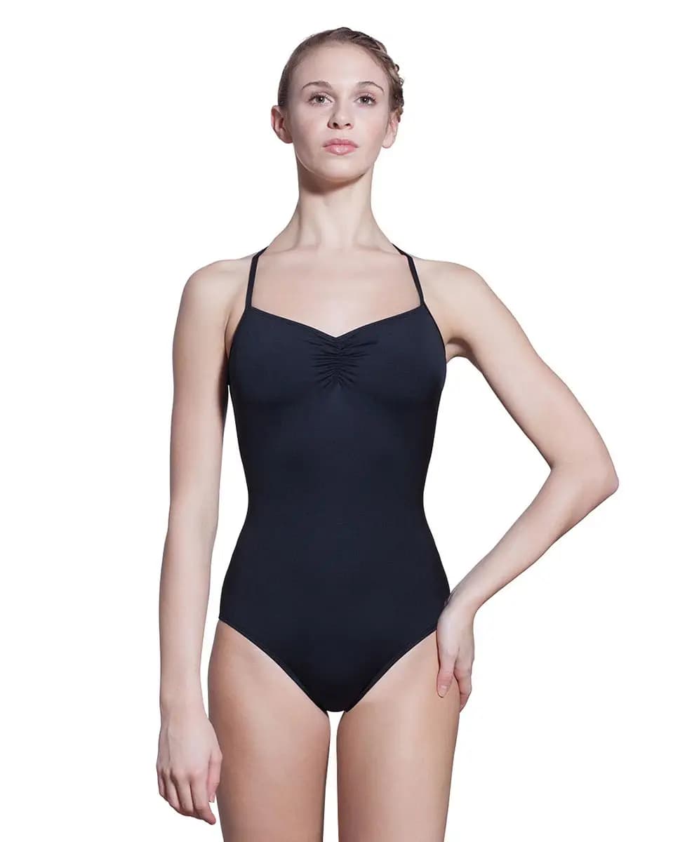 Abby Pinched V Neck Leotard