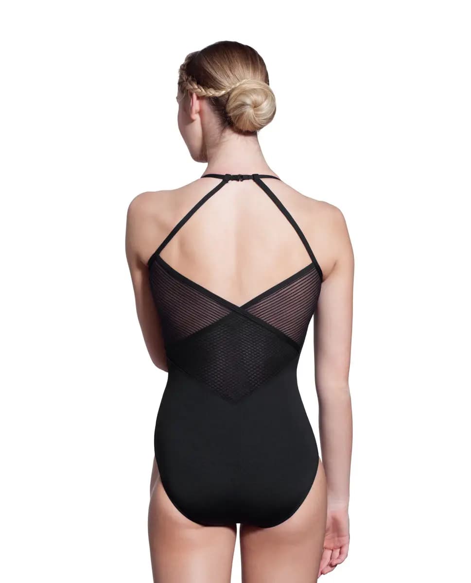 Abby Pinched V Neck Leotard