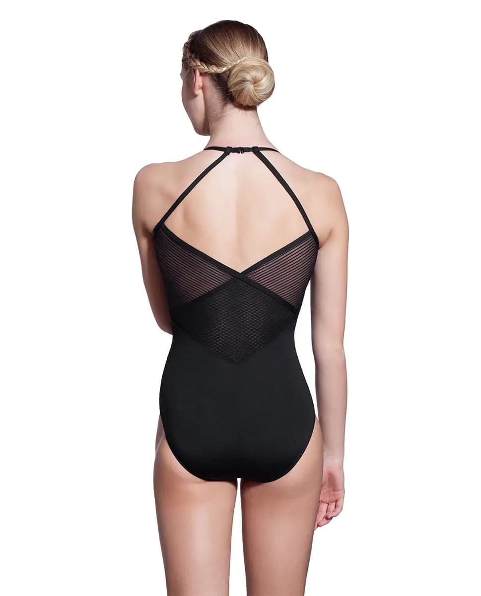 Abby Pinched V Neck Leotard