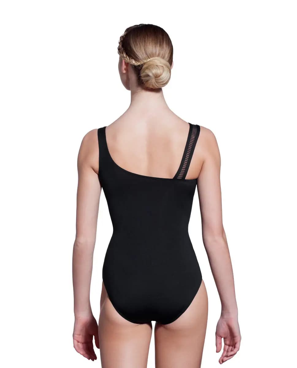 Harmony Striped Mesh Tank Leotard