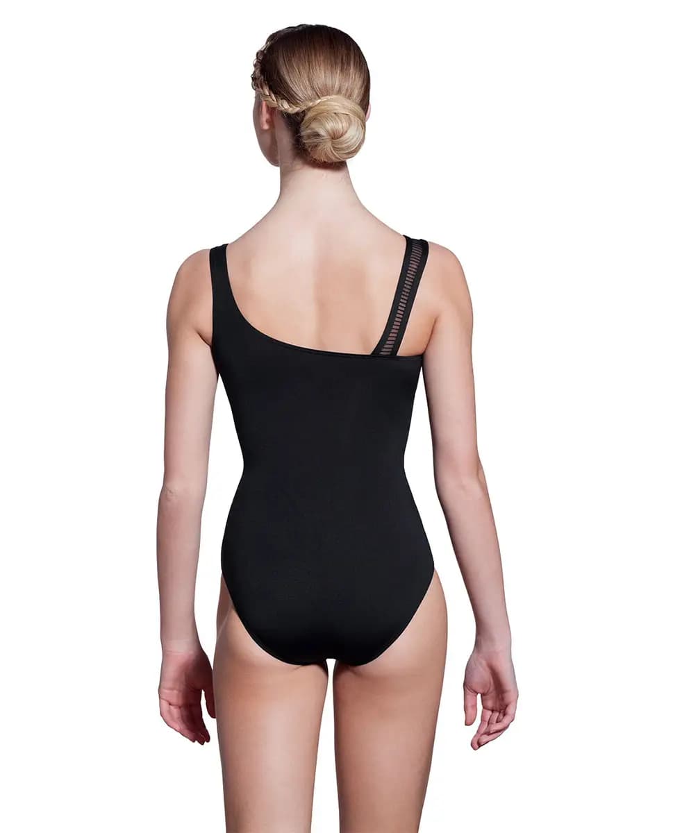Harmony Striped Mesh Tank Leotard