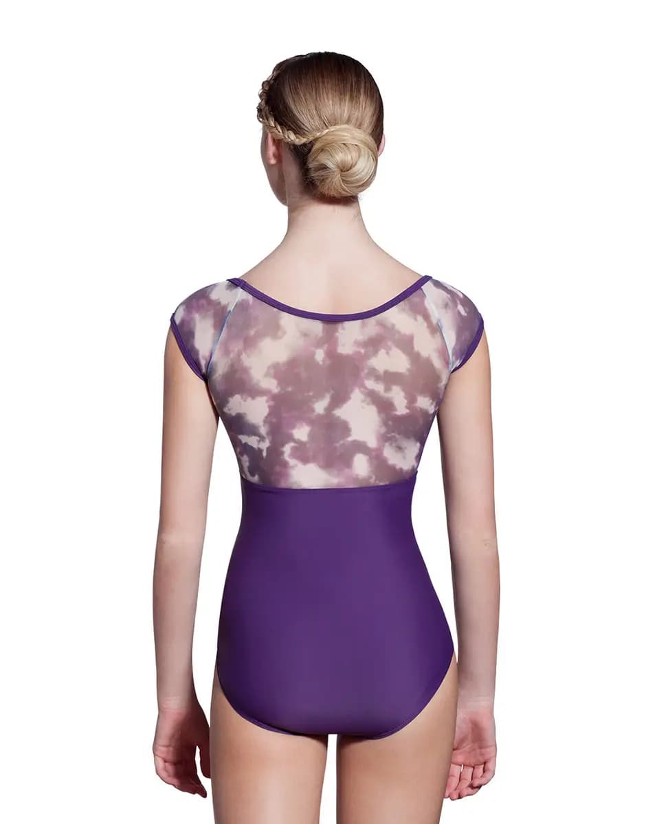 Adrianna Cap Sleeve Tie Dye Leotard