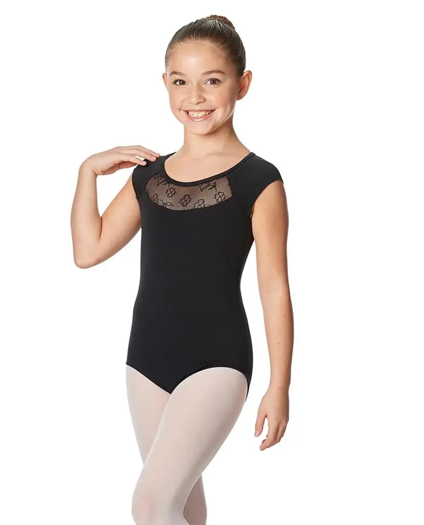 Girls Cap Sleeve Leotard Harriet