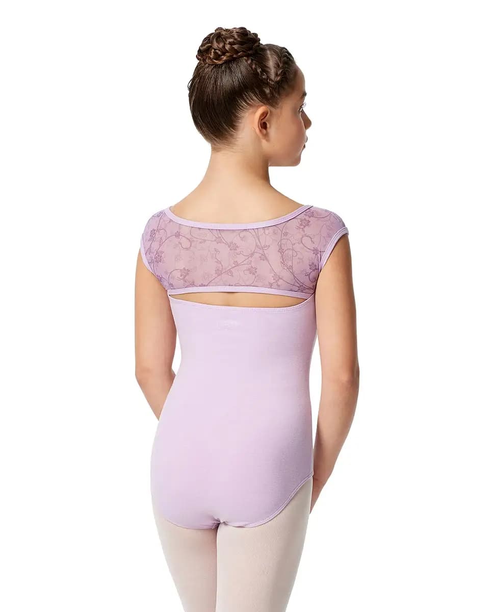 Girls Cap Sleeve Leotard Lina