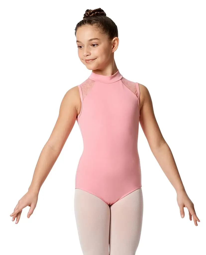 Girls Mock Neck Tank Leotard Carla