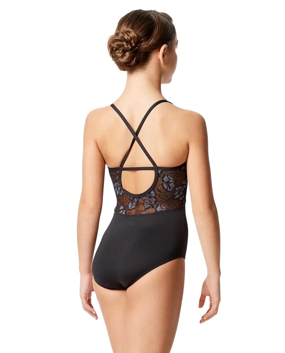 Girls Colored Lace Camisole Leotard Gracia
