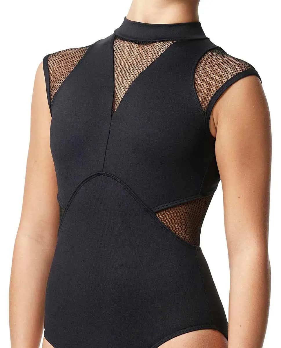 Mock Neck Teens Leotard Coretta