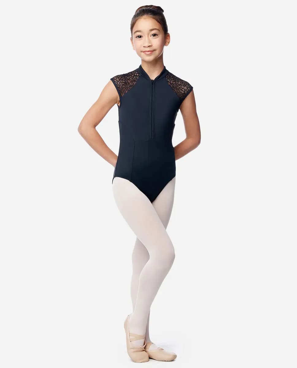 Teen Zip Front High Neck Dance Leotard Ariella