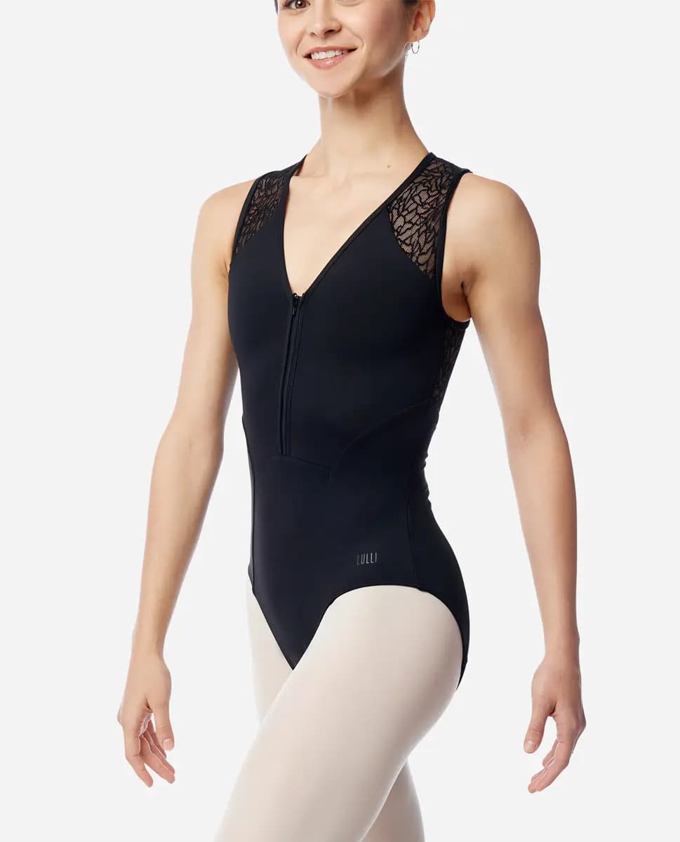 Womens Zip Front Tank Dance Leotard June