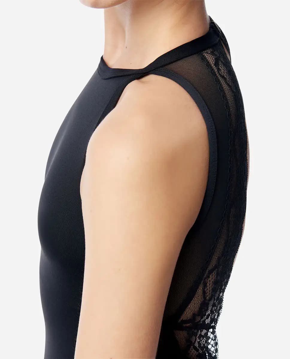 Womens High Neck Leotard Freya