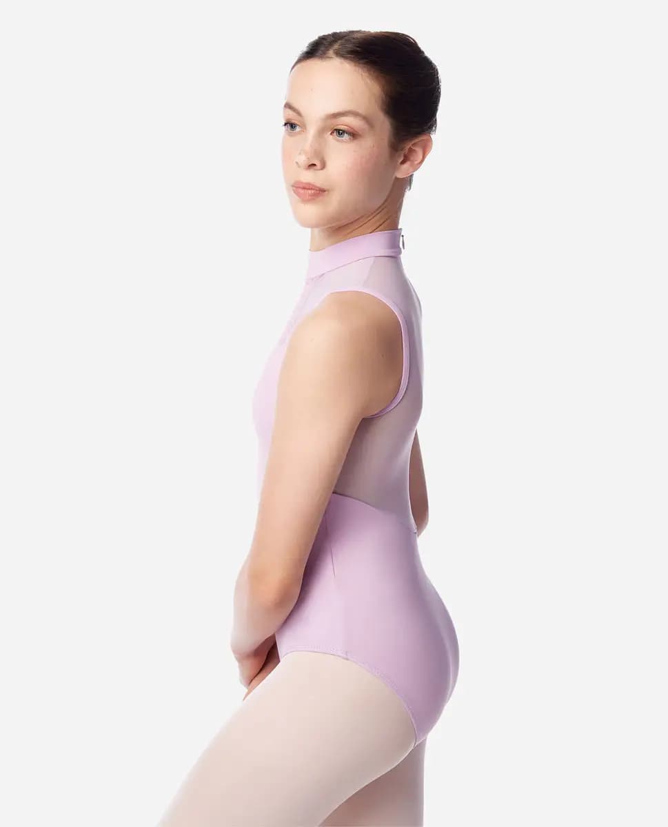 Teen Mock Neck Zip Back Leotard Valerie