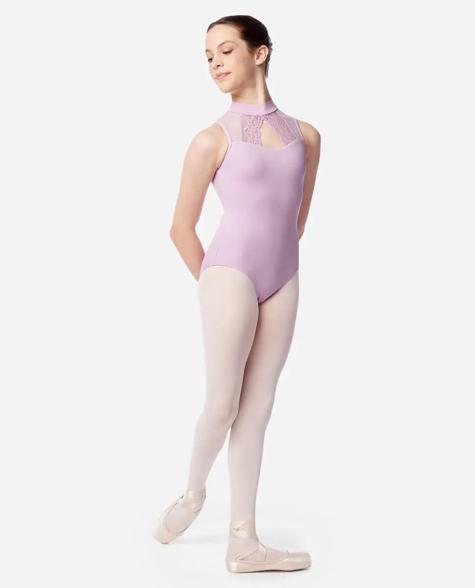 Teen Mock Neck Zip Back Leotard Valerie