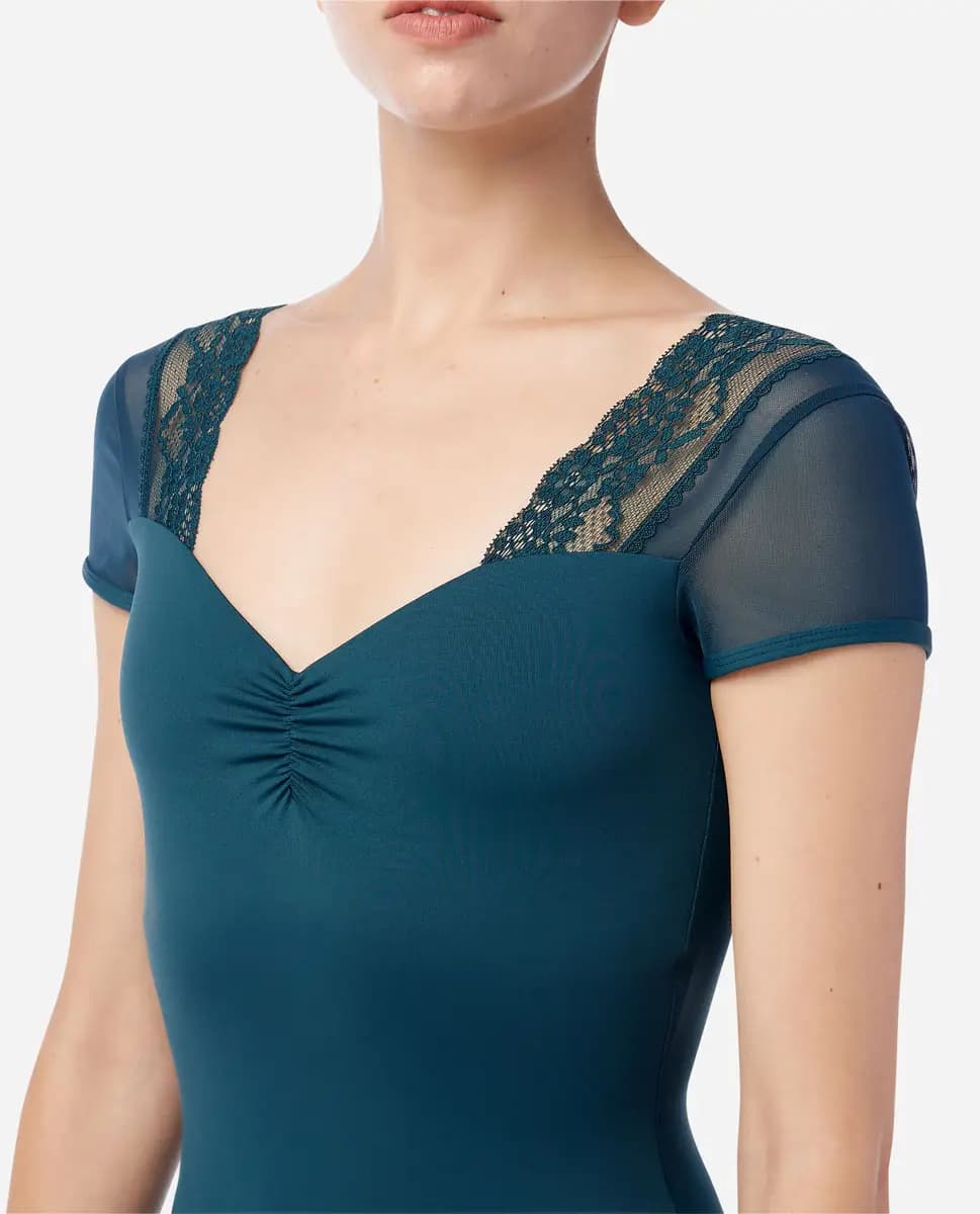 Womens Short sleeve Leotard Valeria