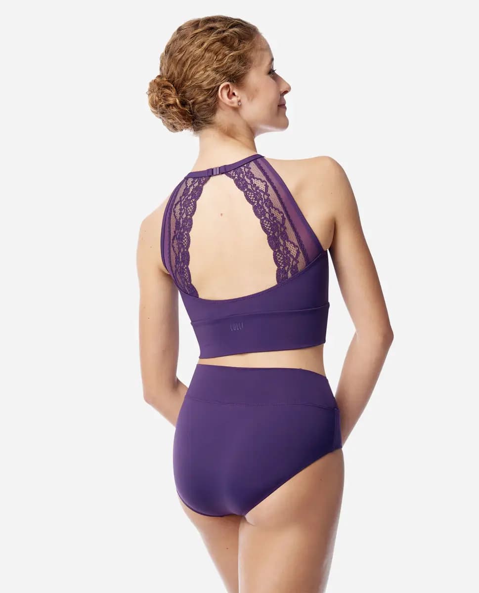 Womens High Neck Crop Top Norah