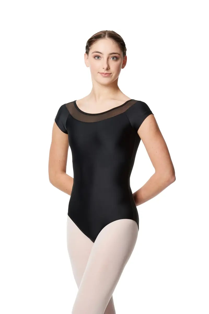 Women Mesh Short Sleeve Leotard Brooklin