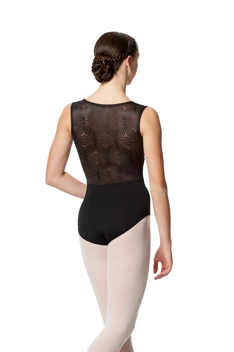 Women Flower Mesh Tank Leotard Skylar