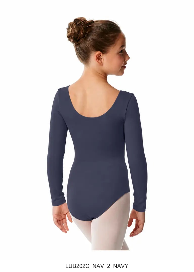 Girls Long Sleeve Cotton Ballet Leotard Liv - View 11