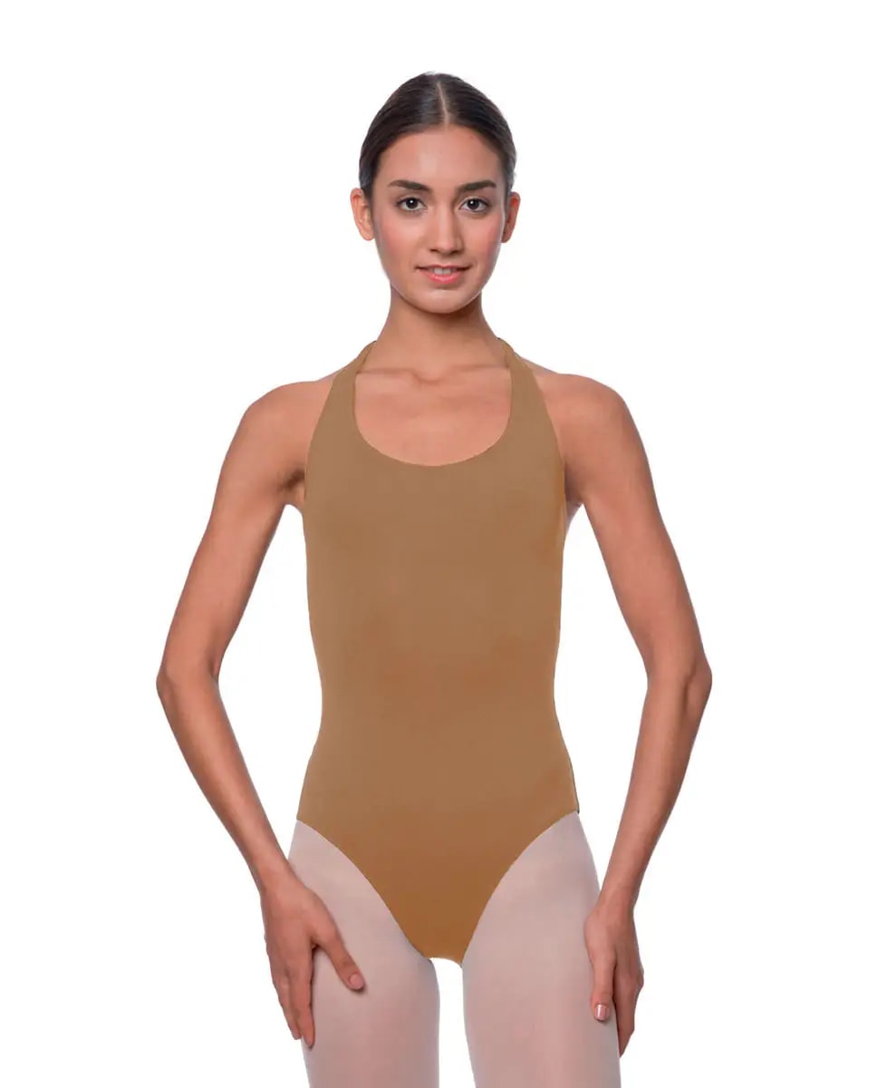 Halter Microfiber Dance Leotard Mallory