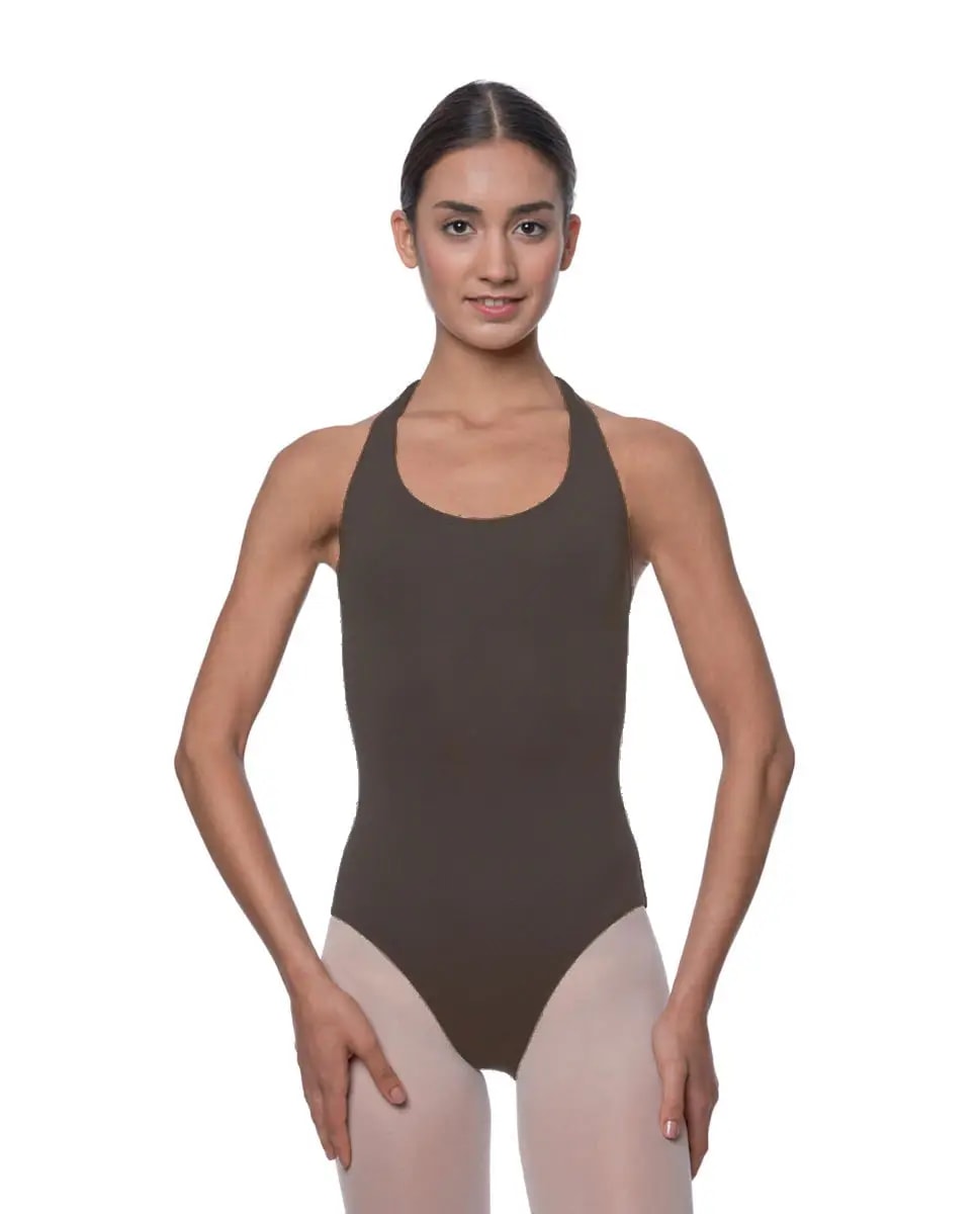 Halter Microfiber Dance Leotard Mallory