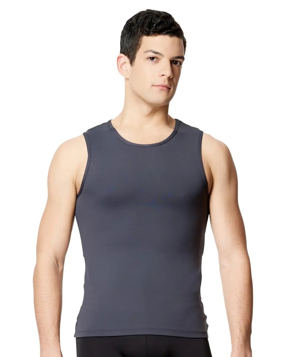 Mens Microfiber Tank Dance Top Leo