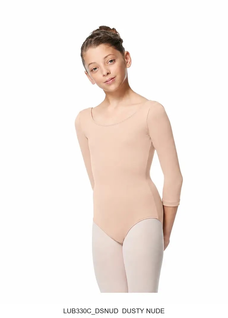 Girls V Back Long Sleeve Tactel Dance Leotard Veronika - View 14