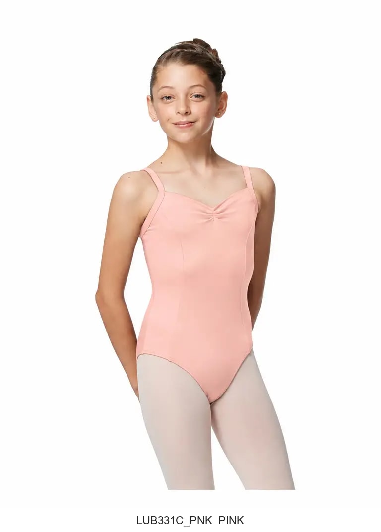 Girls Tactel Camisole Pinch Ballet Leotard Galina - View 4